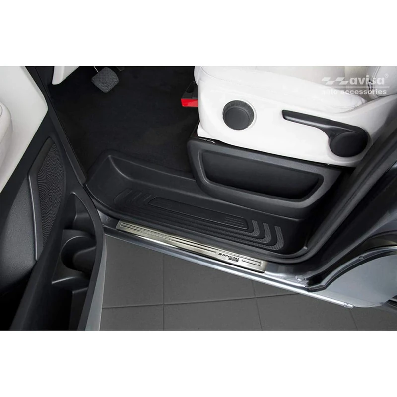 Avisa Inox door sill protectors compatible with Mercedes Vito & V-Class W447 2014- - 'Special Edition' - 2-pieces