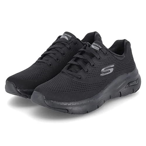 Skechers Arch Fit, Women’s Trainers, Black Mesh/ Trim Bbk, 3 UK (36 EU)