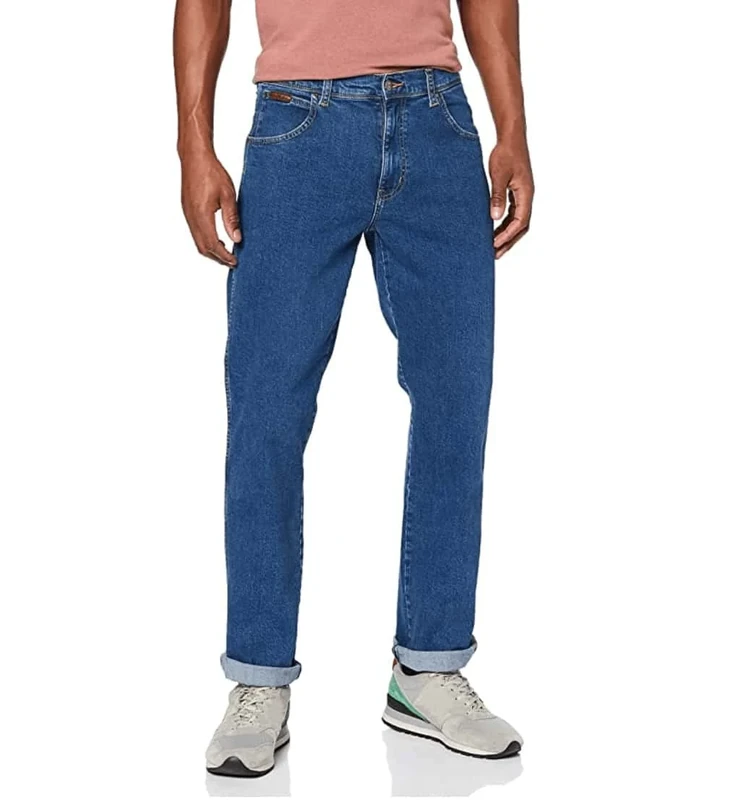 Wrangler Men's Texas Contrast Straight Jeans, Best Rocks, 38W / 30L - Image 1