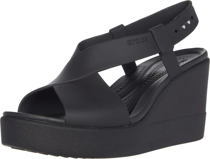 Crocs Crocs Brooklyn High Wedge W, Girls’ Beach & Pool, Multicolor (Black/Black), 2.5 UK (34 EU)
