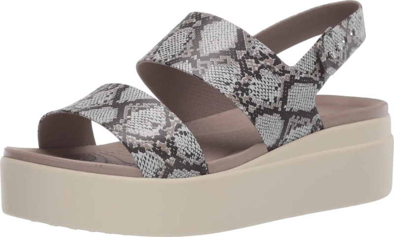 Crocs Women's Brooklyn Women Low Wedge W Clog, Multi Stucco, 8 UK - Image 1
