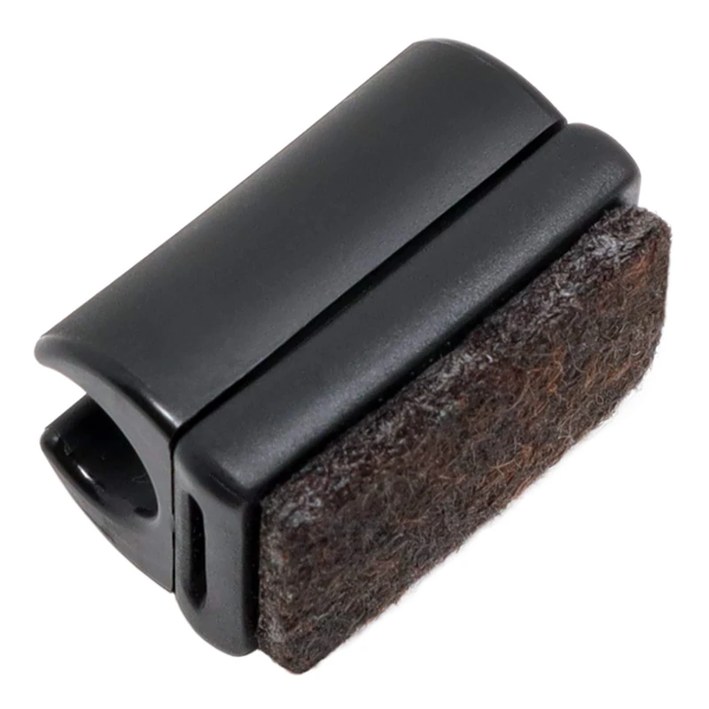 Adsamm SF-F-C-BL-11-32 SF-F-C-BL-11 32 x clamp Shell Gliders with Felt, Black, Ø 9-10 mm