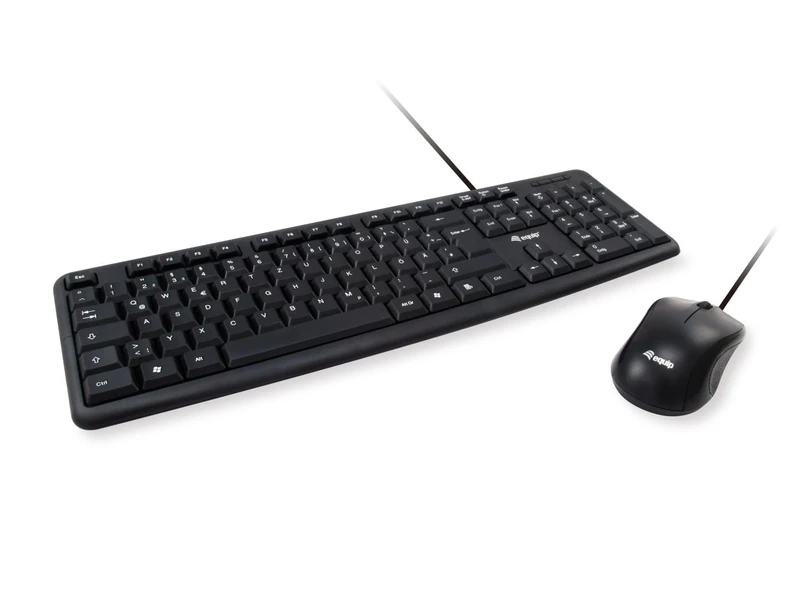 Equip Wired combination keyboard and mouse, black, DE - Image 1