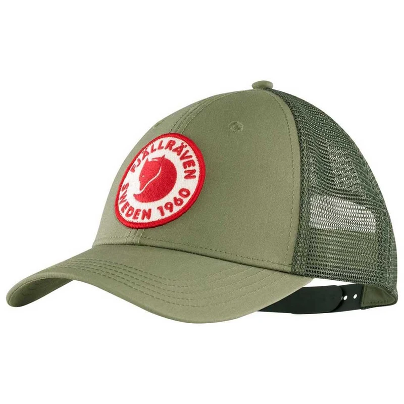 Fjallraven 78138 1960 Logo Långtradarkeps Hat Unisex-Adult Green L/XL