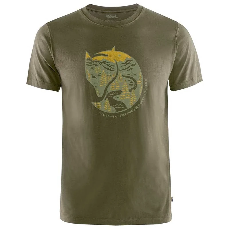 Fjallraven 87220 Arctic Fox T-shirt M T-shirt mens Dark Olive XL