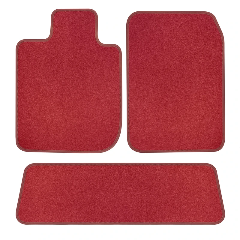 B&B AUTOSPORT E60210-S1B-PR-RD Skoda Fabia Combo Hatchback 2014, 2015, 2016, 2017, 2018 Floor Mats