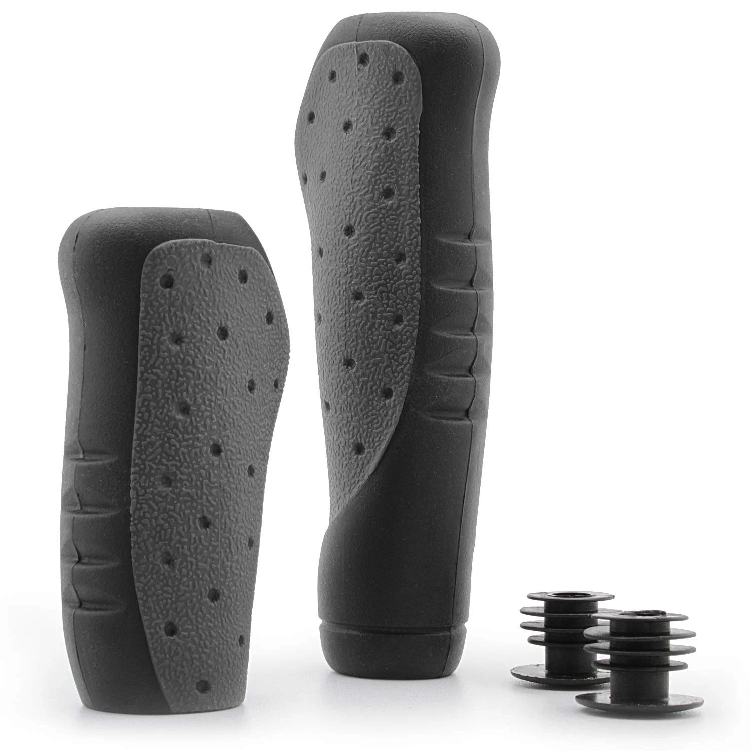 Kartell ® Ergonomic Bicycle Grips for Rotating Grip Gears, Black