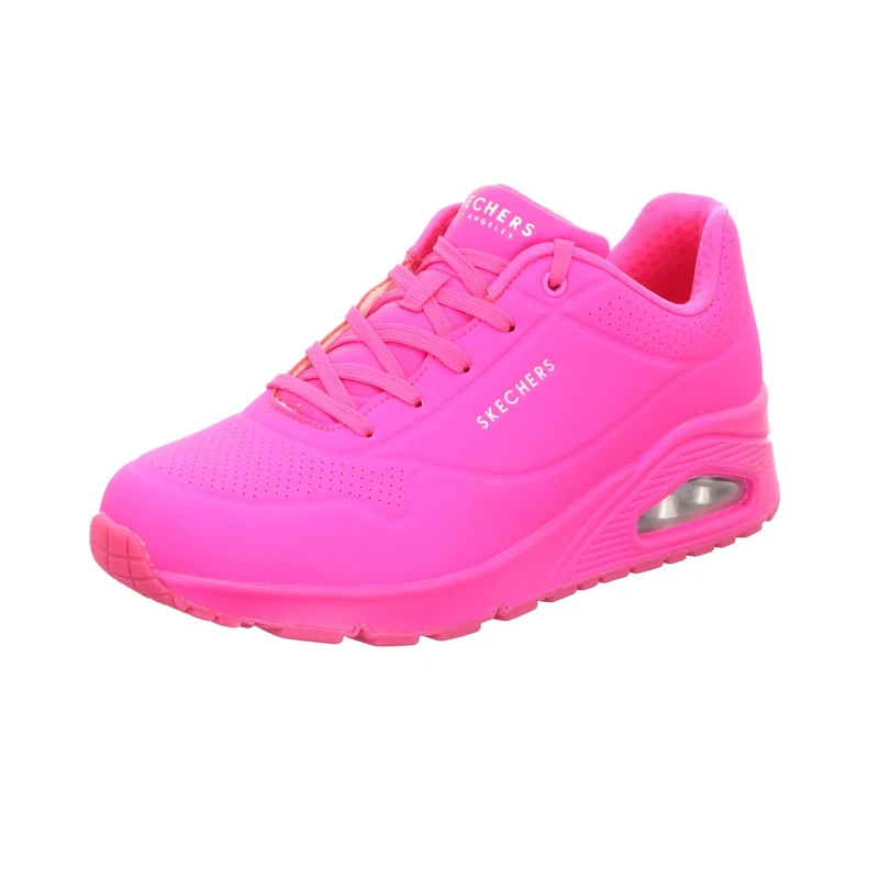 Skechers Women's Uno - Night Shades Trainers, Hot Pink Durabuck, 5.5 UK