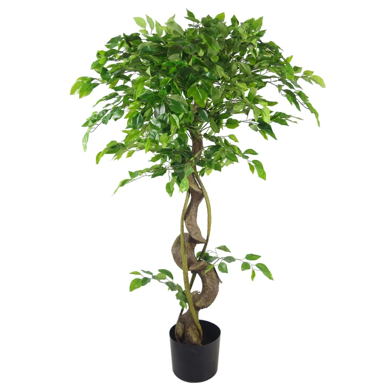 Leaf LEAF-7368 120cm Trunk Artificial Japanese Fruticosa Style Tree, Twisted Ficus, 120cm (4ft)