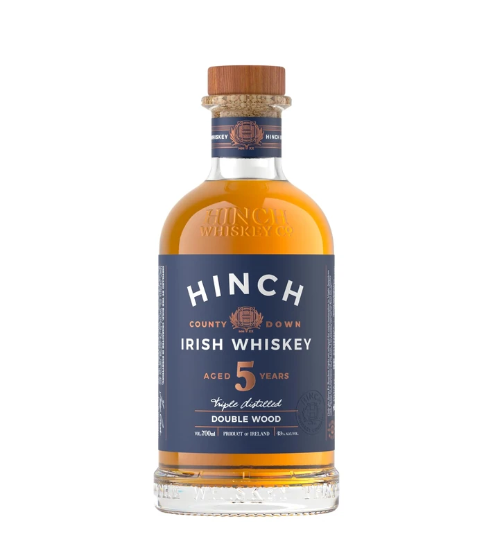 Hinch Distillery 5 Year Old Double Wood Premium Whiskey | Blended Irish Whiskey | 43% Vol | 70cl