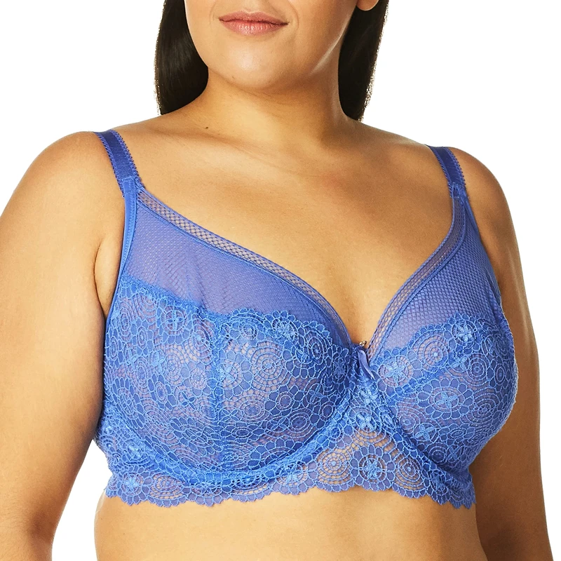 Freya Women's Expression Underwire High Apex Bra Plunge, Pacific, 34D