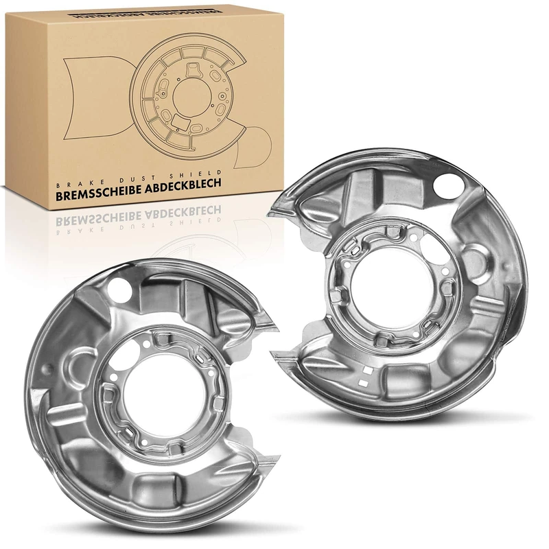 Frankberg 2x Brake Disc Cover Rear Compatible with C-Klasse W203 S203 CLC-Klasse CL203 CLK C209 A209 SLK R171 2000-2011 2034230320