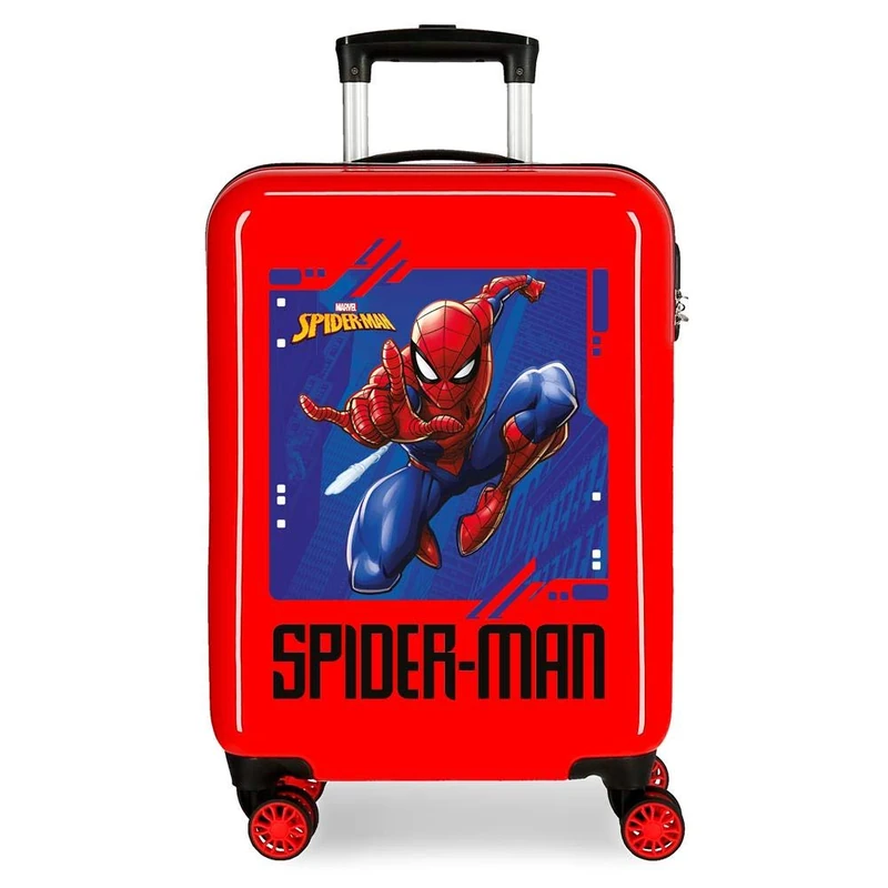 Marvel Spiderman Street Red Cabin Suitcase 37 x 55 x 20 cm Rigid ABS Combination Lock 34 Litre 2.6 kg 4 Double Wheels Hand Luggage