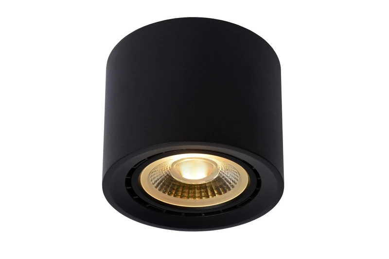 LUCIDE FEDLER - Ceiling Spotlight - Ø 12 cm - LED Dim to Warm - GU10 (ES111) - 1x12W 2200K/3000K - Black