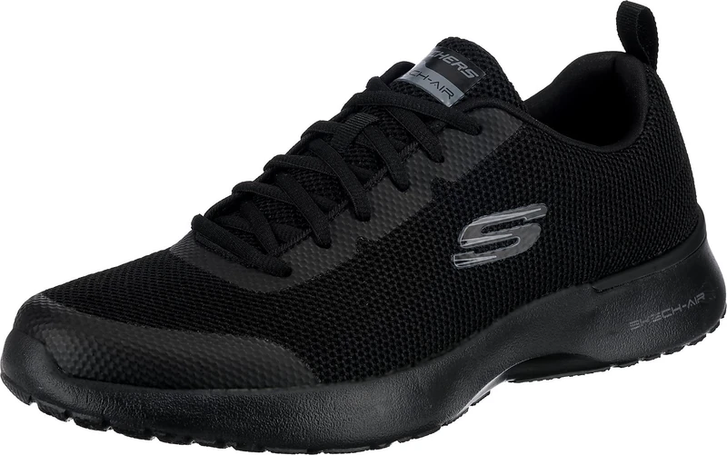 Skechers Men's Skech-air Dynamight Trainers, Blue Black Knit Synthetic Black Trim Bbk, 6 UK