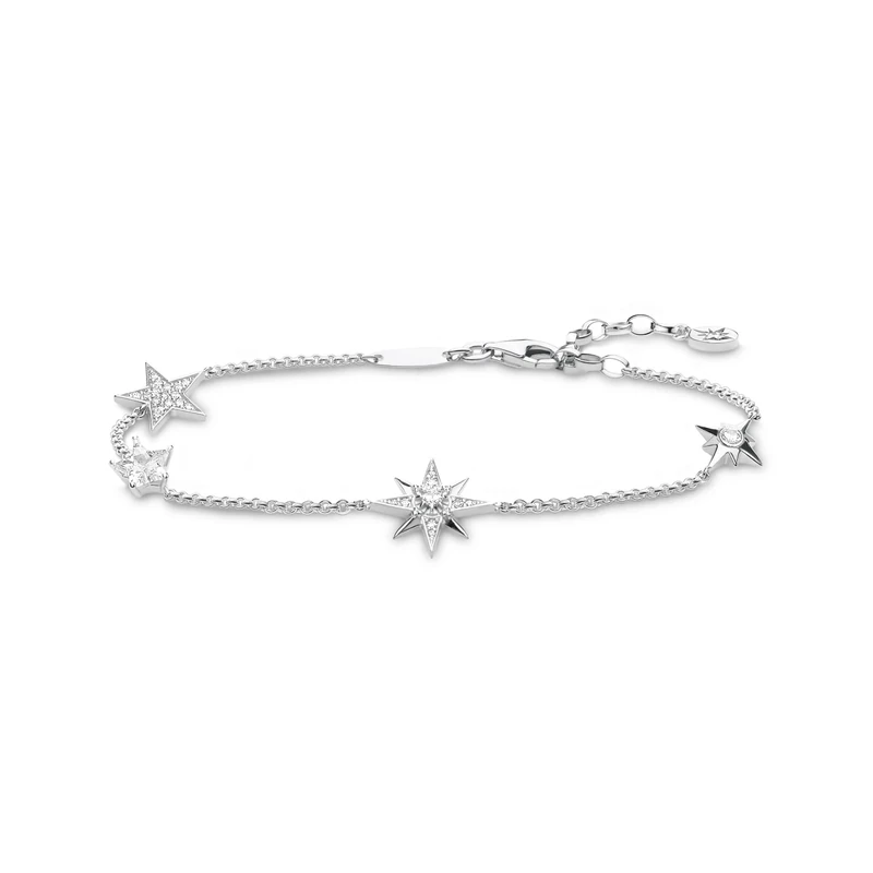 Thomas Sabo Women Bracelet Stars Silver 925 Sterling Silver A1916-051-14