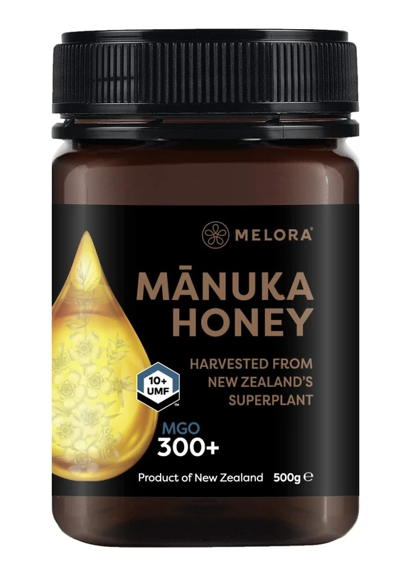 Melora Genuine Manuka Honey - 10+UMF - 300 MGO, 500g - High Strength Honey - 100% Pure & Traceable Manuka from New Zealand