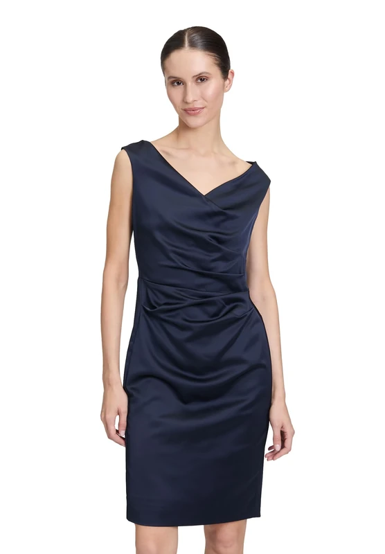 Vera Mont Women's 0058/4822 Dress, Blue (Night Sky 8541), 8 (Size: 34)