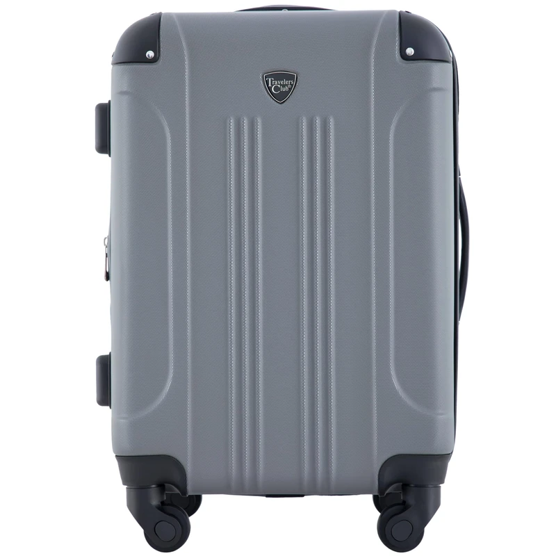 Travelers Club Chicago Hardside Expandable Spinner Luggage, Charcoal, 20" Carry-on, Chicago Hardside Expandable Spinner Luggages