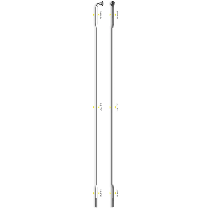 Sapim CX-Ray Aero J-Bend Spokes, Silver, 272mm