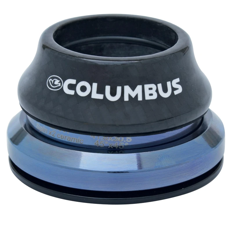 Columbus Compass Carbon Ceramic Integrated Headset, Black, 1 1/8" - 1 1/2"
