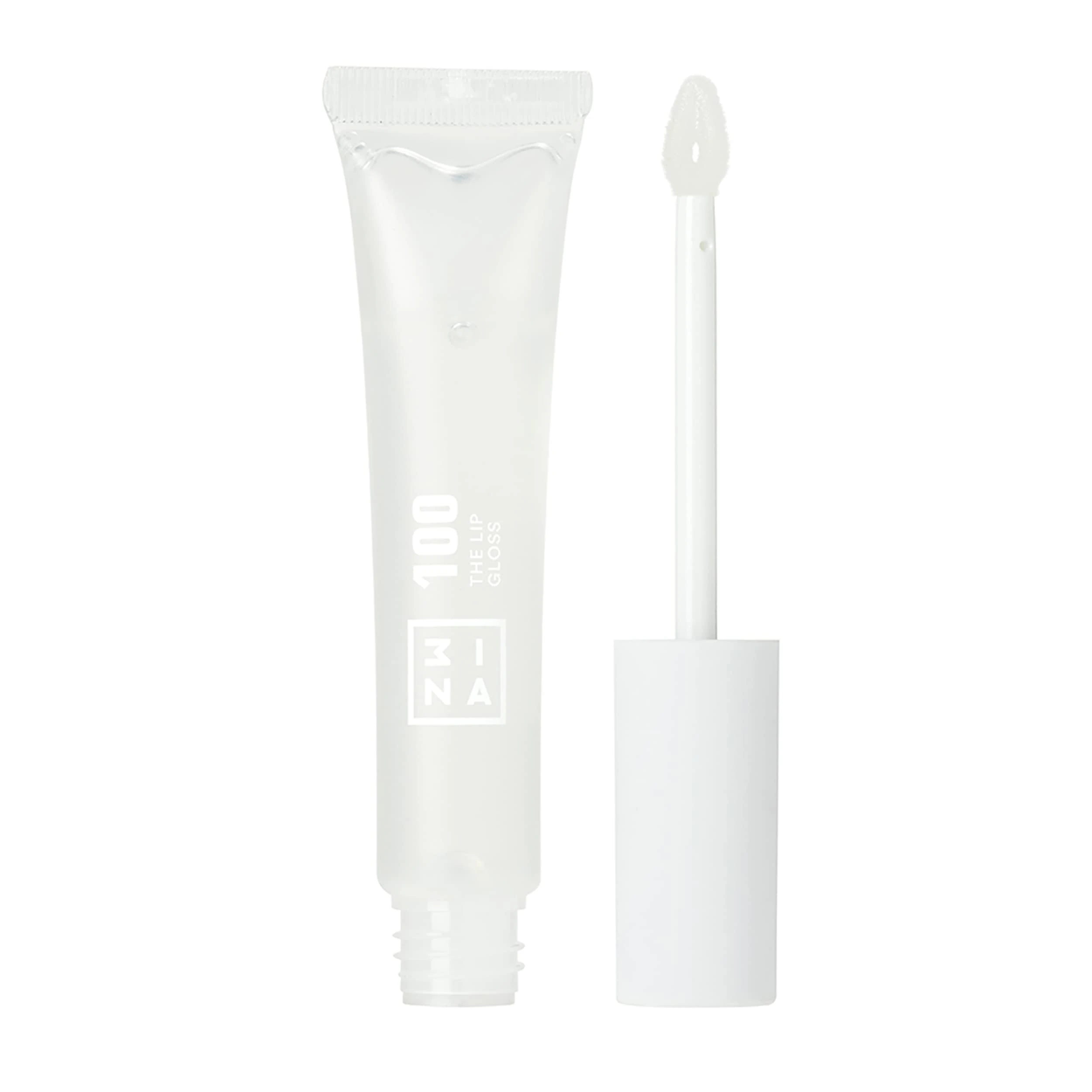 3INA MAKEUP - Vegan - Cruelty Free - The Lip Gloss 100 - Clear Lip Gloss - Mirror-effect - Glossy Look - Creamy Texture - Highly Pigmented - Lip Gloss with wand