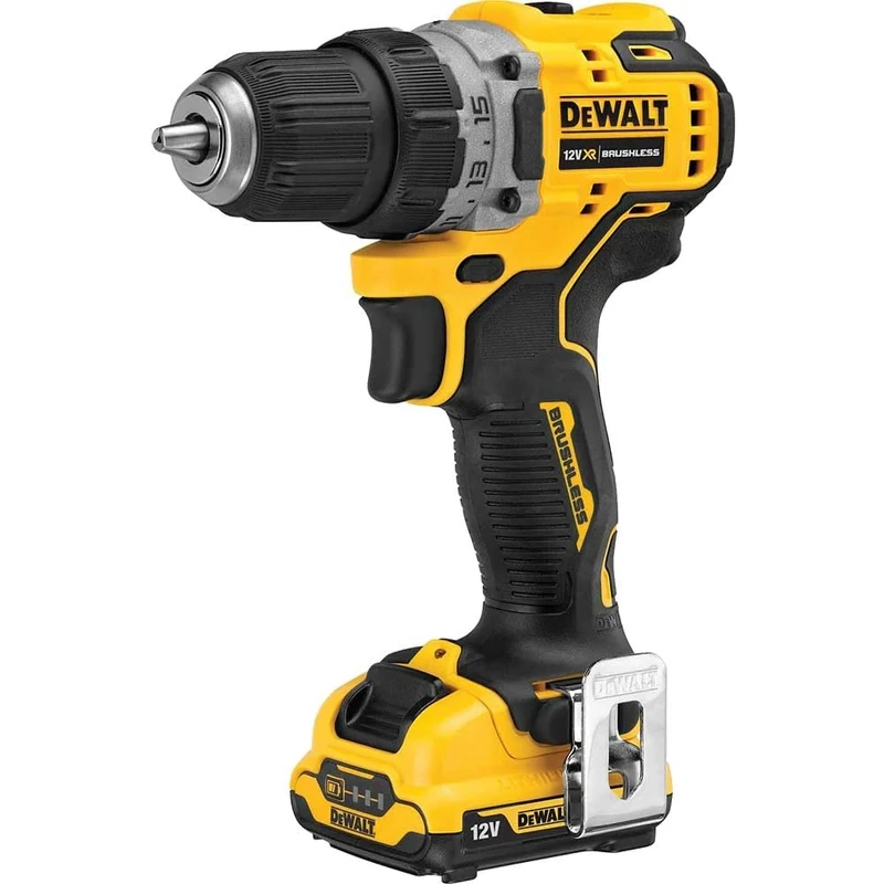 DeWALT DCD701D2-GB XR Keyless 12V Cordless Drill Driver kit with 2 x 12v XR Batterys Charger and TSTAK Kitbox
