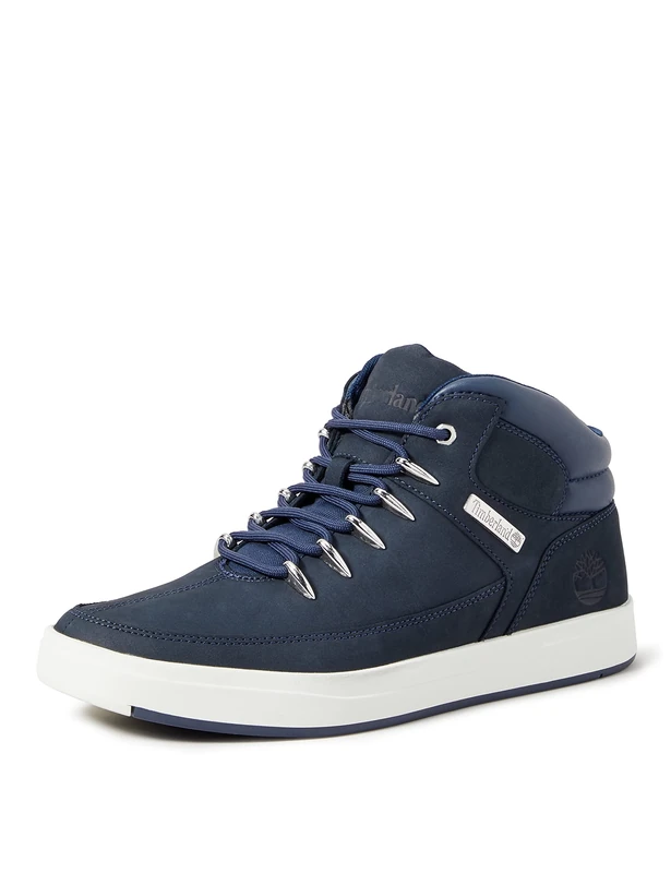 Timberland Men's Davis Square Shoe, Navy Nubuck, 7.5 UK