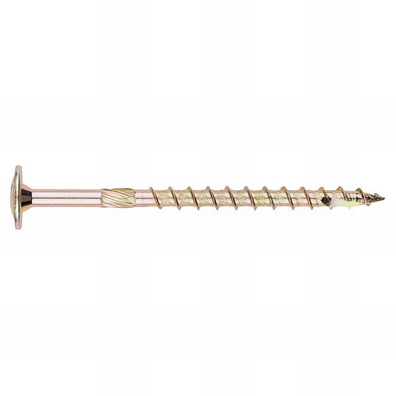 Index 184 TECBT80160 Index TECBT80160-Tirafondo de Alto Rendimiento Cabeza ancha bicromatado. Huella TX (8 x 160, 50 uds.)