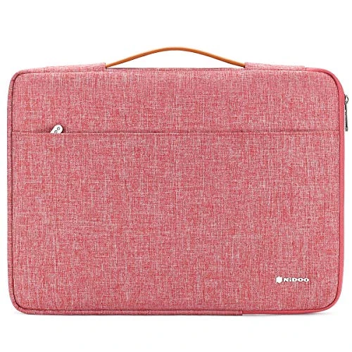 NIDOO 11.6 Inch Laptop Sleeve Case Briefcase Notebook Handbag for 12.9" iPad Pro 2018/13" MacBook Air 2018/13" MacBook Pro 2016-2018/12.3" Surface Pro 6/12" Samsung Galaxy Book2, Red