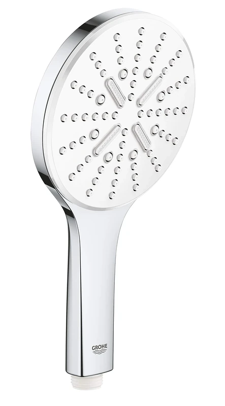 GROHE Rainshower 130 Smartactive Hand Shower130mm Shower Head with 3 Sprays Chrome Finish and White Spray Plate Made In Germany 26544LS0