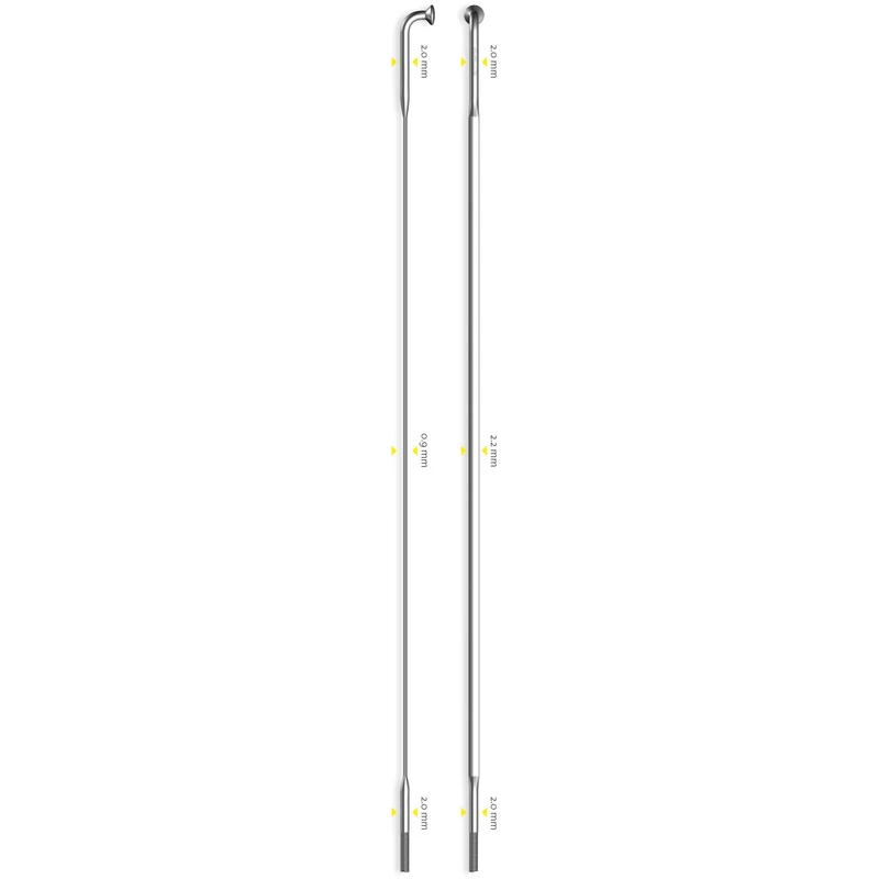 Sapim CX-Ray Aero J-Bend Spokes, Silver, 282mm