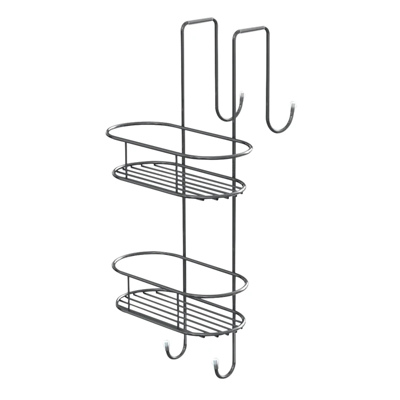 Gedy Tito Shower Caddy - Metal, Chrome, 22 x 24 x 49
