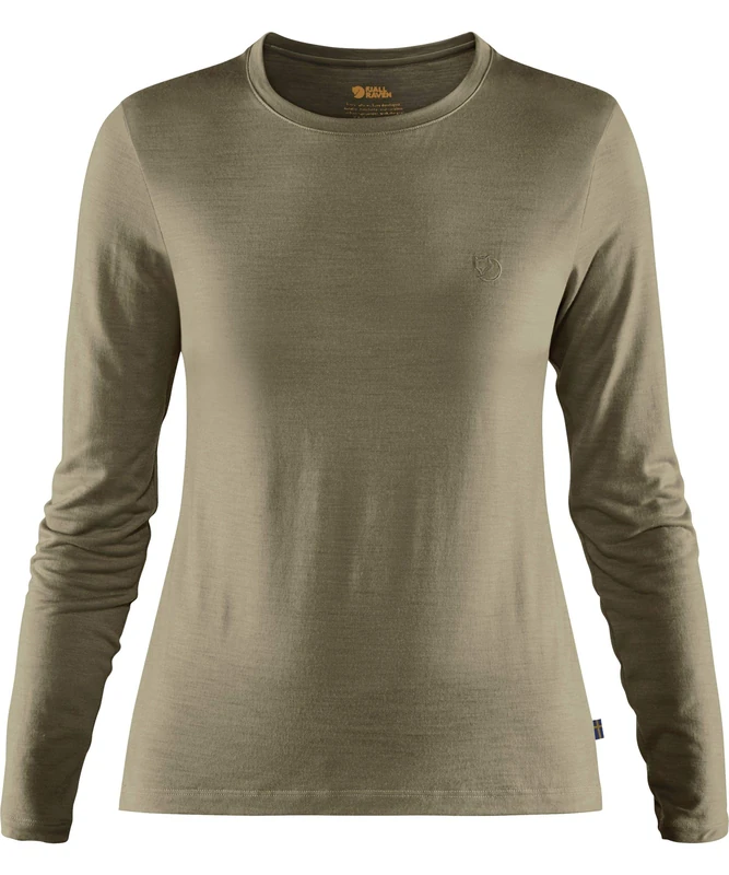 FJALLRAVEN F84102-622 Abisko Wool LS W Light Olive M