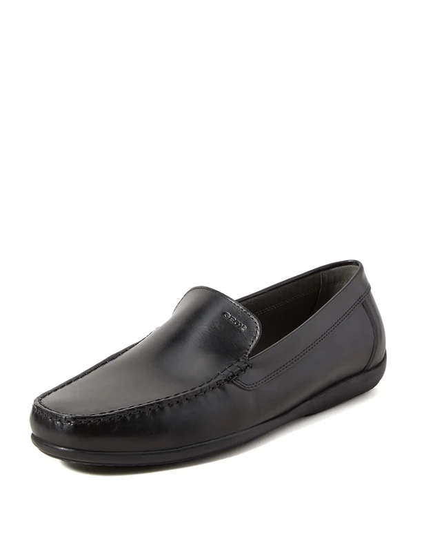 Geox Men's U Ascanio Moccasins, Black, 10.5 UK