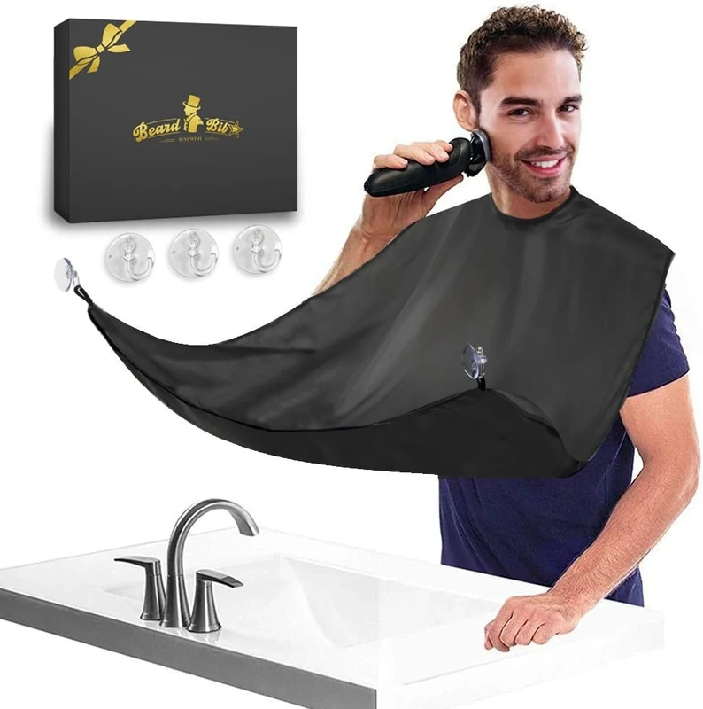 QpenguinBabies Beard Catcher - Apron Cape with Suction Cups