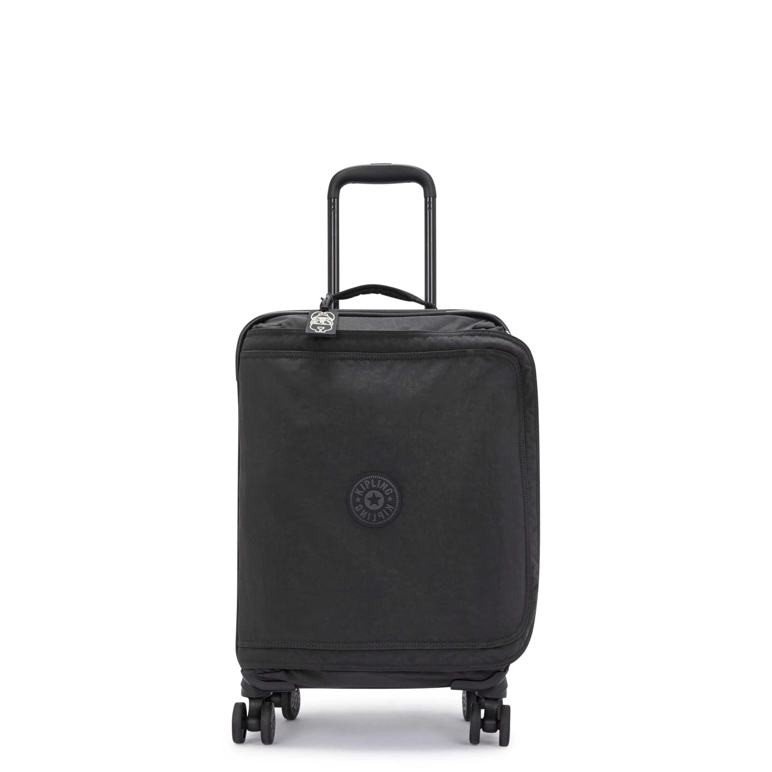 Kipling SPONTANEOUS S Small cabin size wheeled luggage, Carry On, Black Noir (Black)