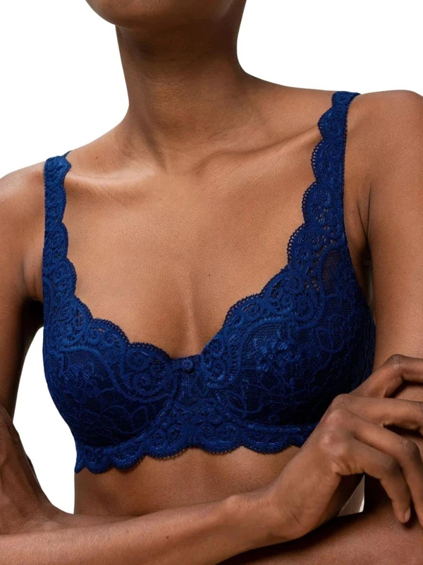 Triumph Women's Amourette 300 WHP X, Wired Padded Bra, DEEP WATER