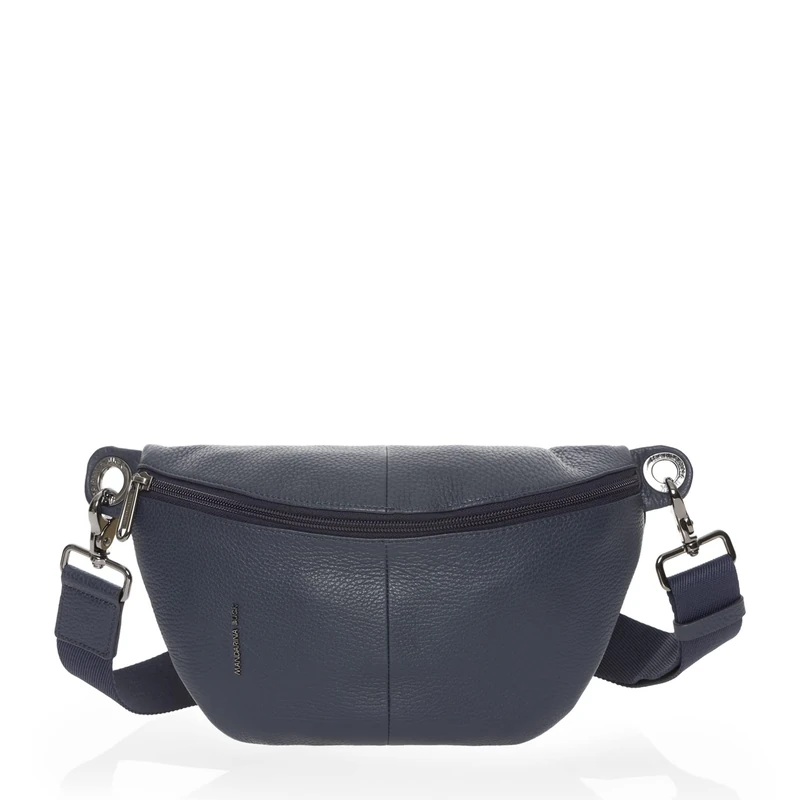 Mandarina Duck Women's Mellow Leather Bum Bag, One Size, Dress Blue, Taglia Unica