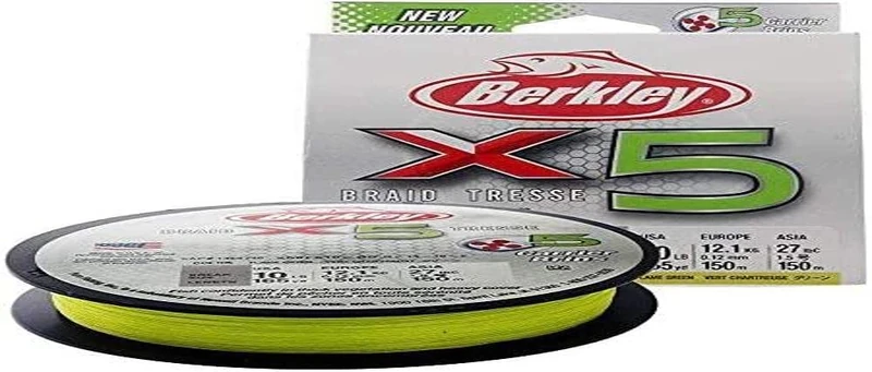 Berkley X5 Braided Fishing Line - Strong 5 Strand Braid Line for Saltwater and Freshwater Fishing