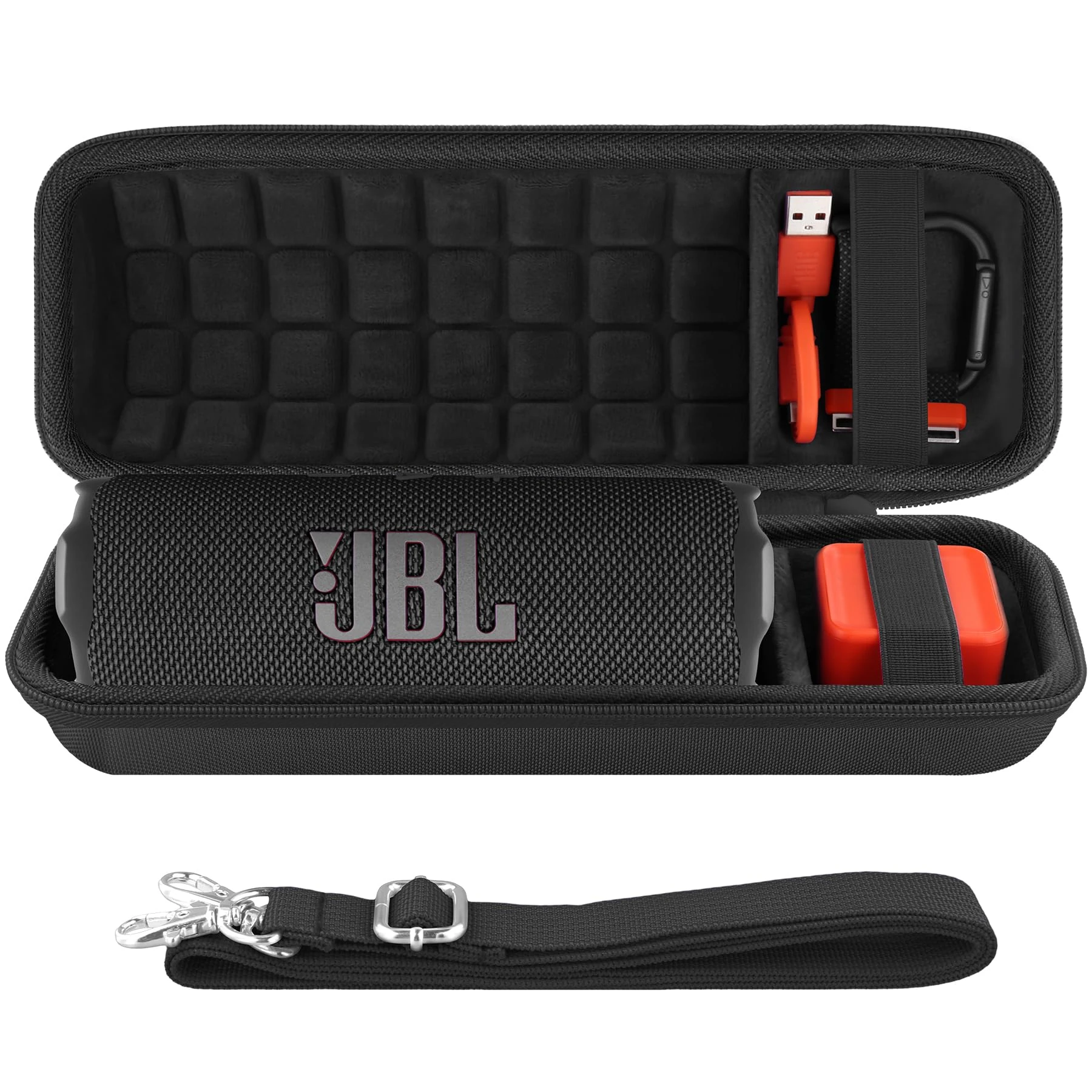 co2CREA Hard Travel Case for JBL Flip 7 Flip 6 FLIP 5 Waterproof Portable Bluetooth Speaker, Case Only