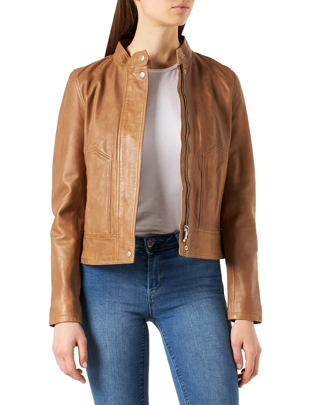 Marc O'Polo Women's 001702373017 Coat, Beige (Mild Tobacco 771), XS