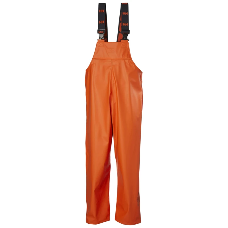 Helly Hansen Workwear Men's Gale Waterproof Rain Bib Trousers, Dark Orange, XS
