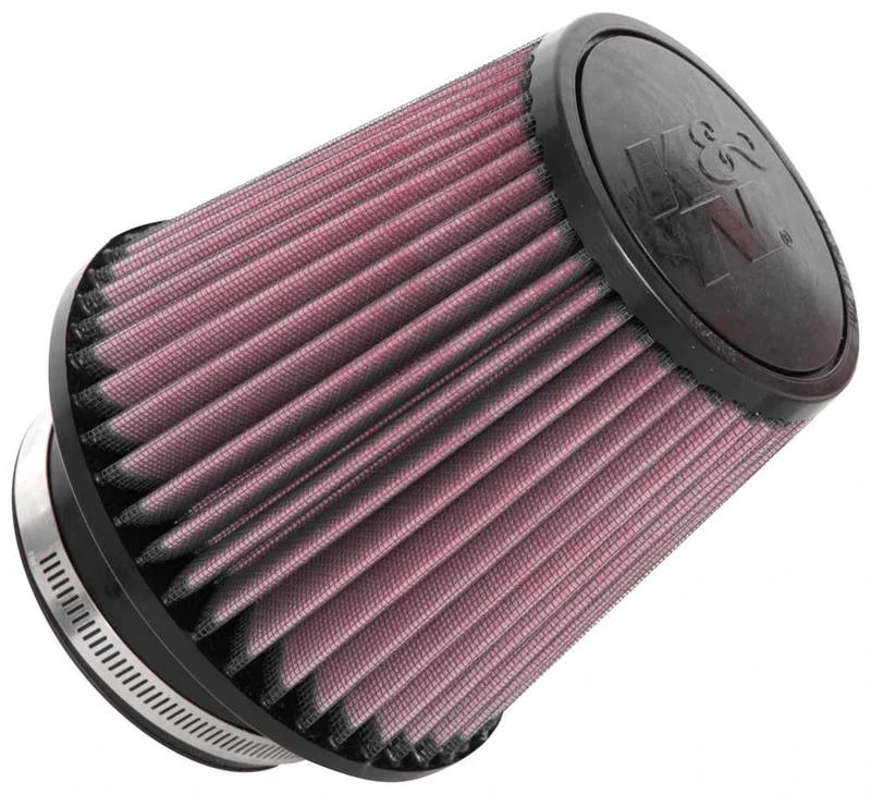 K&N Universal Clamp-On Air Filter: High Performance, Premium, Washable, Replacement Filter: Flange Diameter: 4 In, Filter Height: 6 In, Flange Length: 1.75 In, Shape: Round Tapered, RU-5060
