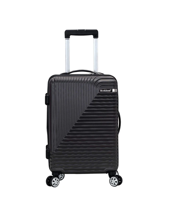 Rockland Star Trail Hardside Spinner Wheel Luggage, Grey, 2-Piece Set (20/28)