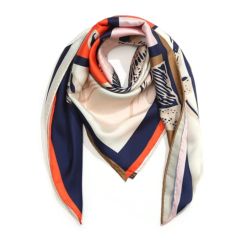 ANDANTINO Women's Silk Scarves, Horse, Large