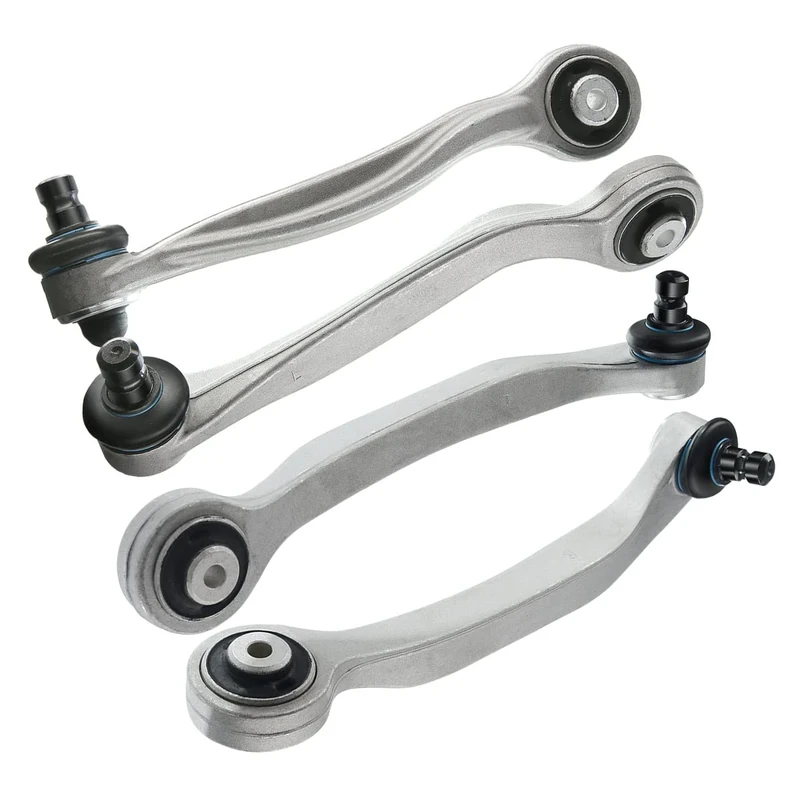 Frankberg 4x Wishbone Front axle Front Rear top Compatible with A6 4F2 C6 2004-2011 A8 4E2 4E8 2002-2010 P.h.a.e.t.o.n 3D 2002-2016 Replace# 8E0407693AG