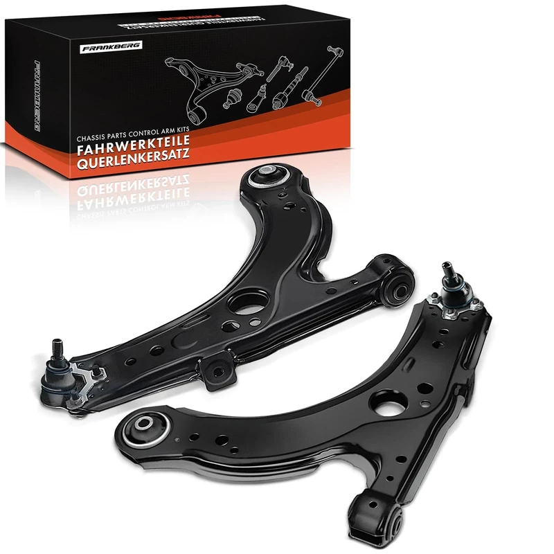 Frankberg 2x Wishbone Arm Front Axle Compatible with A3 8L1 1996-2003 B.o.r.a 1J2 1998-2005 Golf IV 1J1 1997-2005 Golf IV Variant 1J5 1999-2006 New Beetle 1Y7 2002-2010