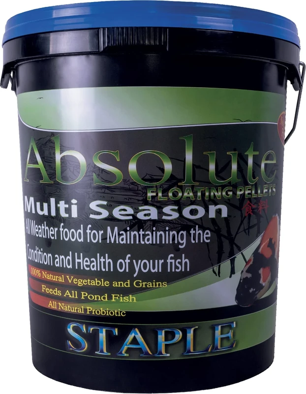 Cloverleaf Absolute Staple Floating Pellets Koi Pond Fish Food with Probiotic [11KG 6mm] Multiseason