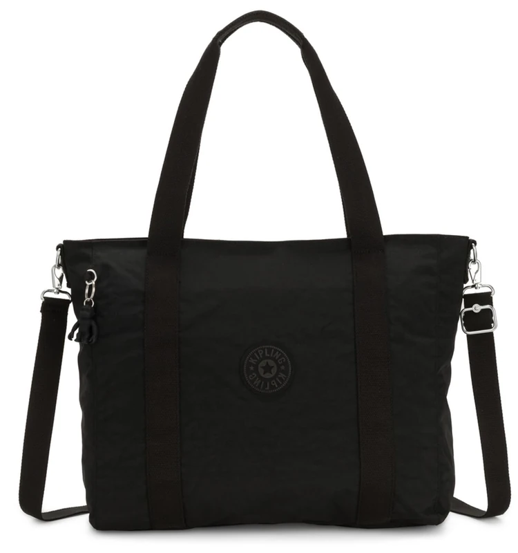 Kipling ASSENI, Large Tote Bag, 49 cm, 20 L, 0.40 kg, Black Noir
